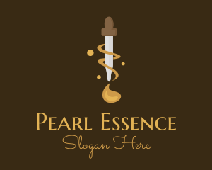 Essence Oil Dropper logo design