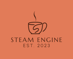 Steamy Letter S Cup logo design