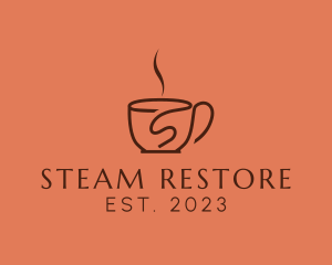 Steamy Letter S Cup logo design