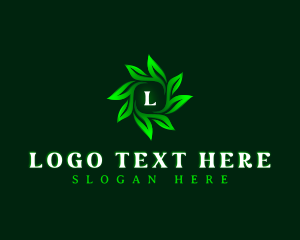Leaves - Nature Leaves Wreath logo design