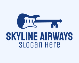 Blue Key Guitar  logo