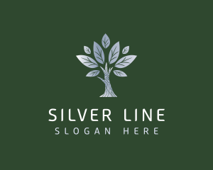 Leaf Silver Eco logo design