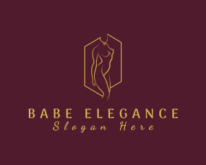 Elegant Female Nude Beauty logo design