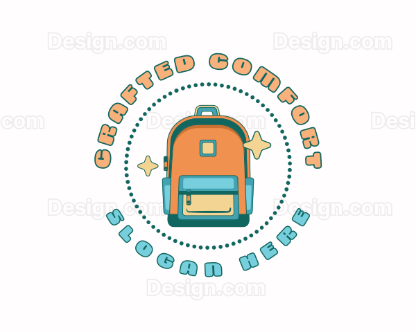 Quirky Backpack Bag Logo