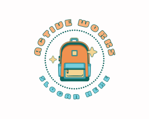 Quirky Backpack Bag Logo