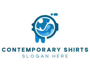 Laundry Shirt Washing logo design