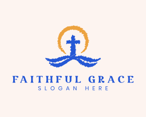 Christian Cross Church logo design