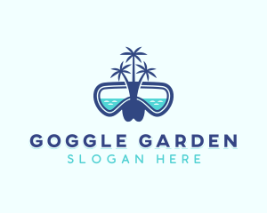 Snorkel League Goggles  logo design