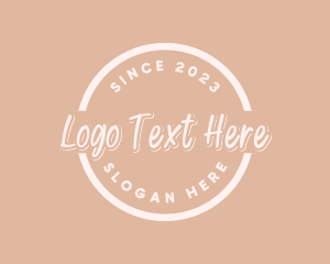 Feminine Stylish Circle logo