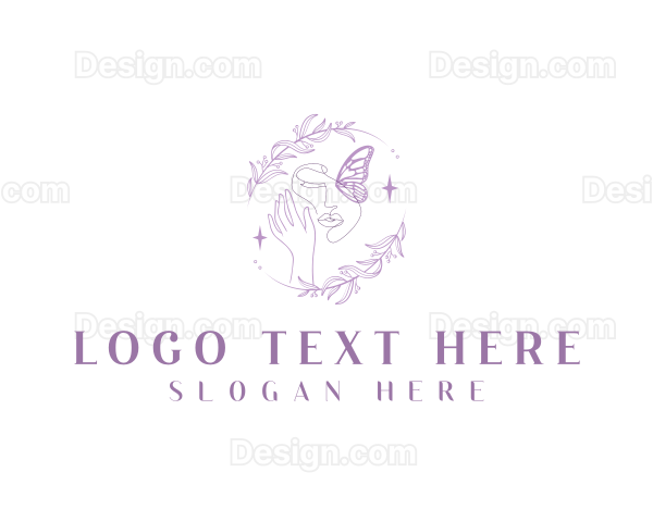 Elegant Female Butterfly Logo