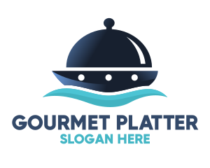 Cloche Catering Ship logo design