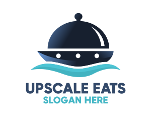 Cloche Catering Ship logo design