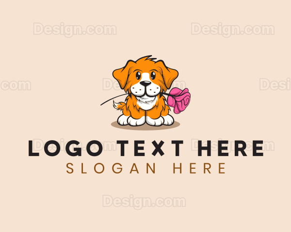 Puppy Dog Rose Logo