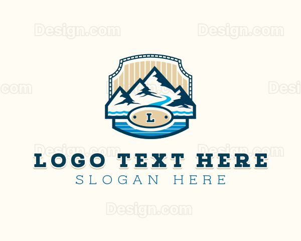 Mountain Hiking Adventure Logo