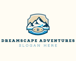 Mountain Hiking Adventure logo design