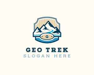 Mountain Hiking Adventure logo design