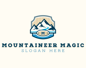 Mountain Hiking Adventure logo design