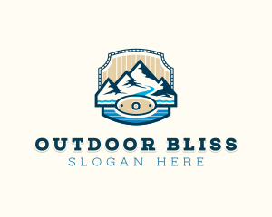 Mountain Hiking Adventure logo design