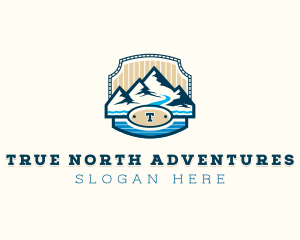 Mountain Hiking Adventure logo design