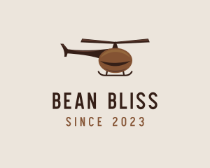 Coffee Bean Helicopter logo design