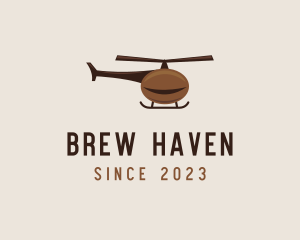 Coffee Bean Helicopter logo design