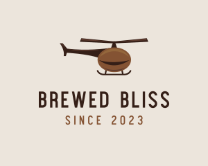 Coffee Bean Helicopter logo design