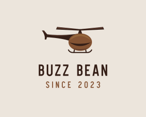 Coffee Bean Helicopter logo design