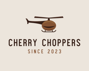 Coffee Bean Helicopter logo design