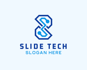 Tech Professional Letter S Company logo design