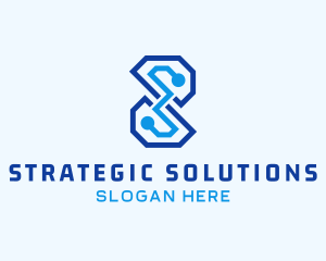 Tech Professional Letter S Company logo design