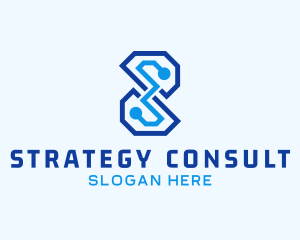 Tech Professional Letter S Company logo design