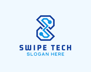 Tech Professional Letter S Company logo design