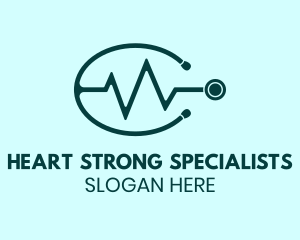 Stethoscope Cardiologist Lifeline logo