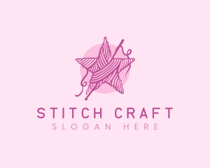 Yarn Star Crochet logo design