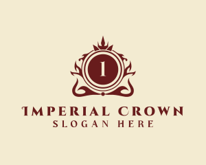 Crown Ornamental Crest  logo design