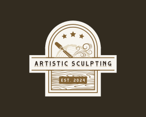 Carving Chisel Woodwork logo design