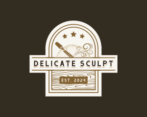 Carving Chisel Woodwork logo design