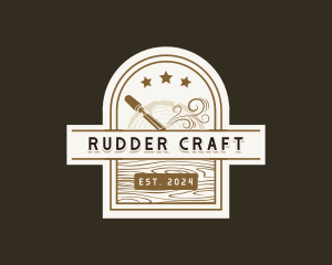 Carving Chisel Woodwork logo design