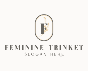 Organic Floral Feminine Cosmetics logo design