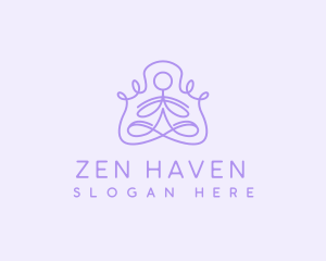 Zen Yoga Wellness logo design