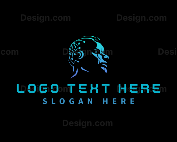 Cyber Tech Artificial Intelligence Logo