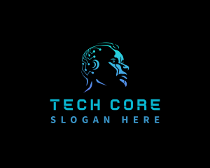 Cyber Tech Artificial Intelligence logo design