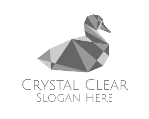 Grey Crystal Duck logo