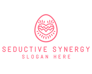 Pink Dating Egg  logo design