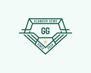 Gem Diamond Carat logo design