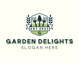 Landscaping Garden Tools logo design