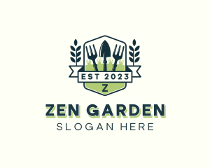 Landscaping Garden Tools logo design