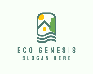 Eco Nature Home logo design