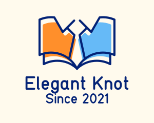 Library Book Necktie logo