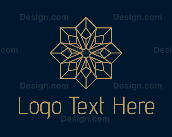 Gold Geometric Star Logo